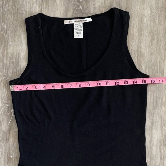 DVF DIANE Von FURSTENBERG wool silk little black ruffle dress - Picture 10 of 14